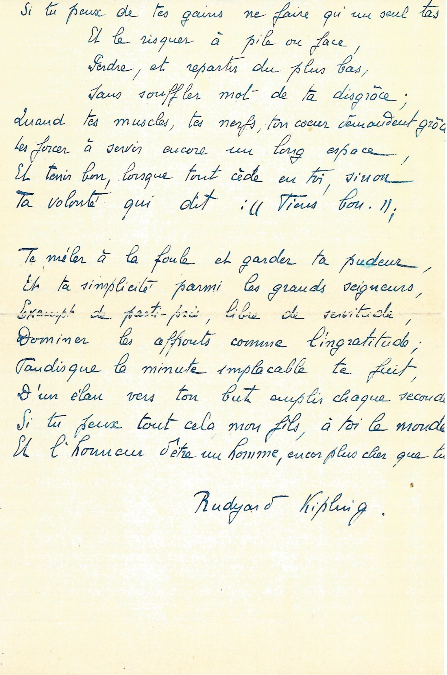 Les ifs de Kipling 2/2