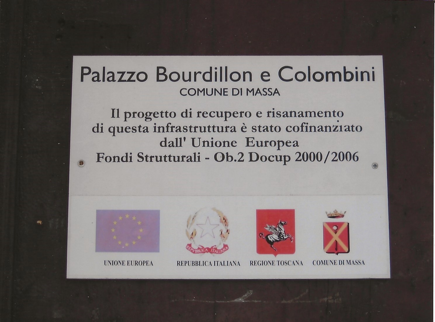 Palazzo Bourdillon Epitaphe