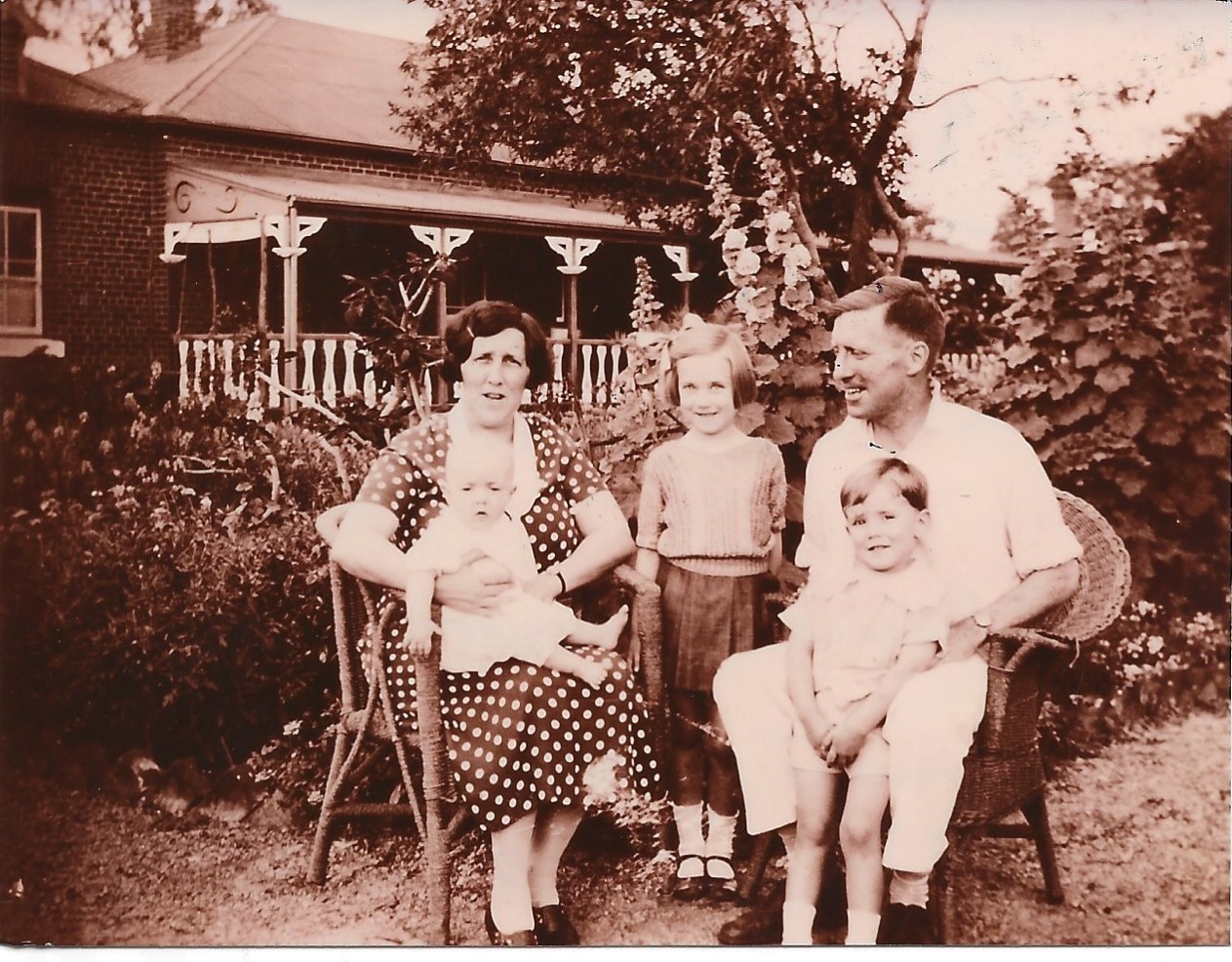 Théodore Bourdillon Margaret Cranswick et leures enfants 1934