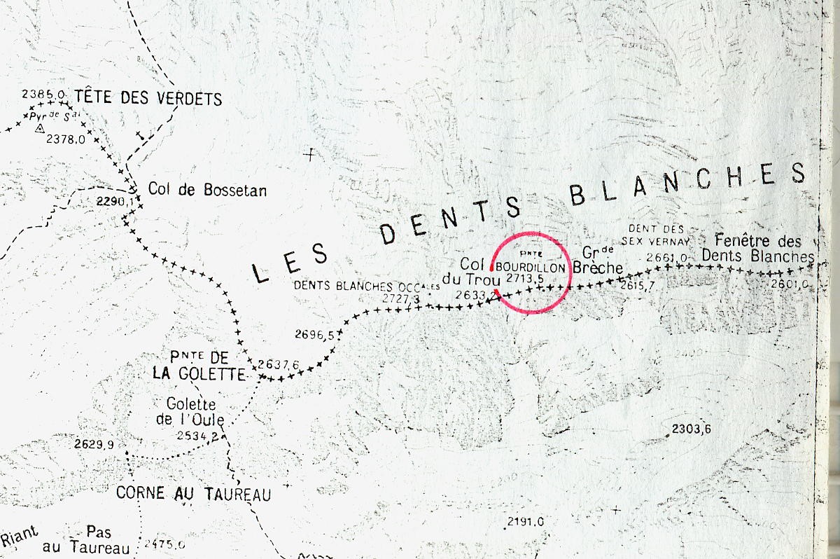 Pointe Bourdillon dans les Alpes